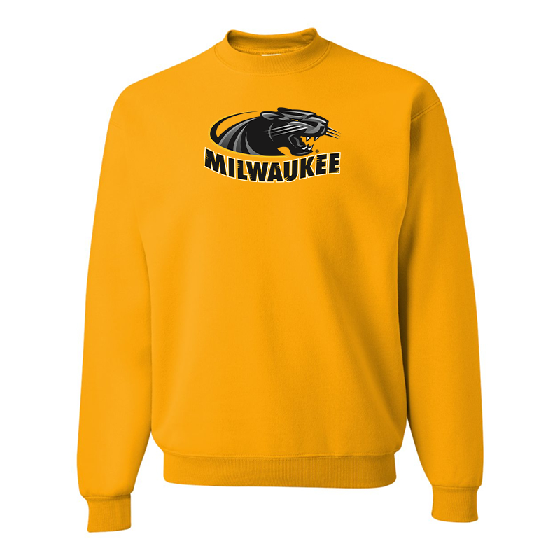 Men's Wisconsin Milwaukee Panthers JERZEES NuBlend Crewneck Sweatshirt